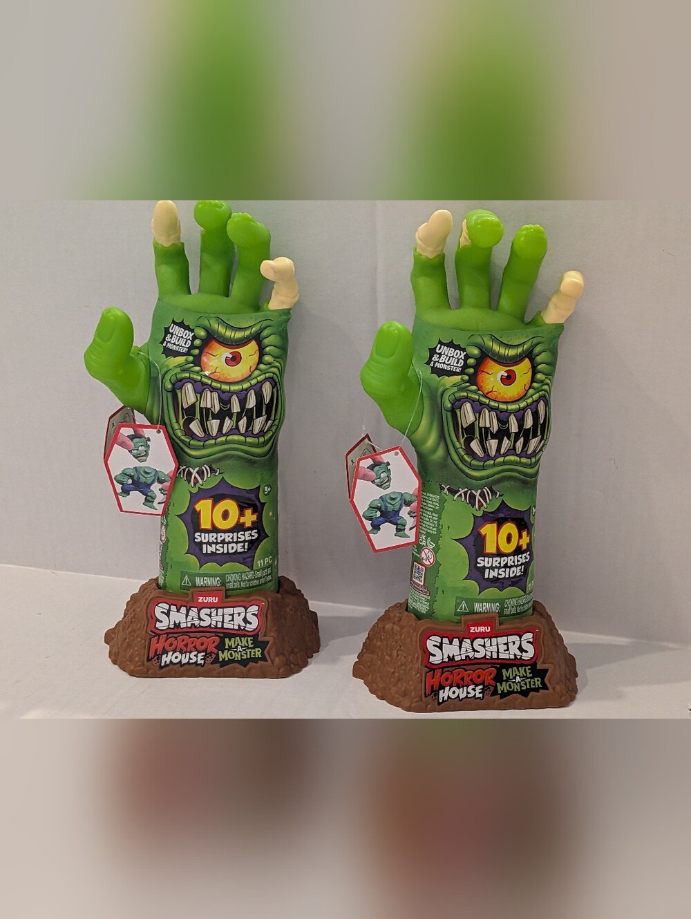 ZURU Smashers House of  Horror 10 Surprises Green Hand Dig and Build NEW Sealed